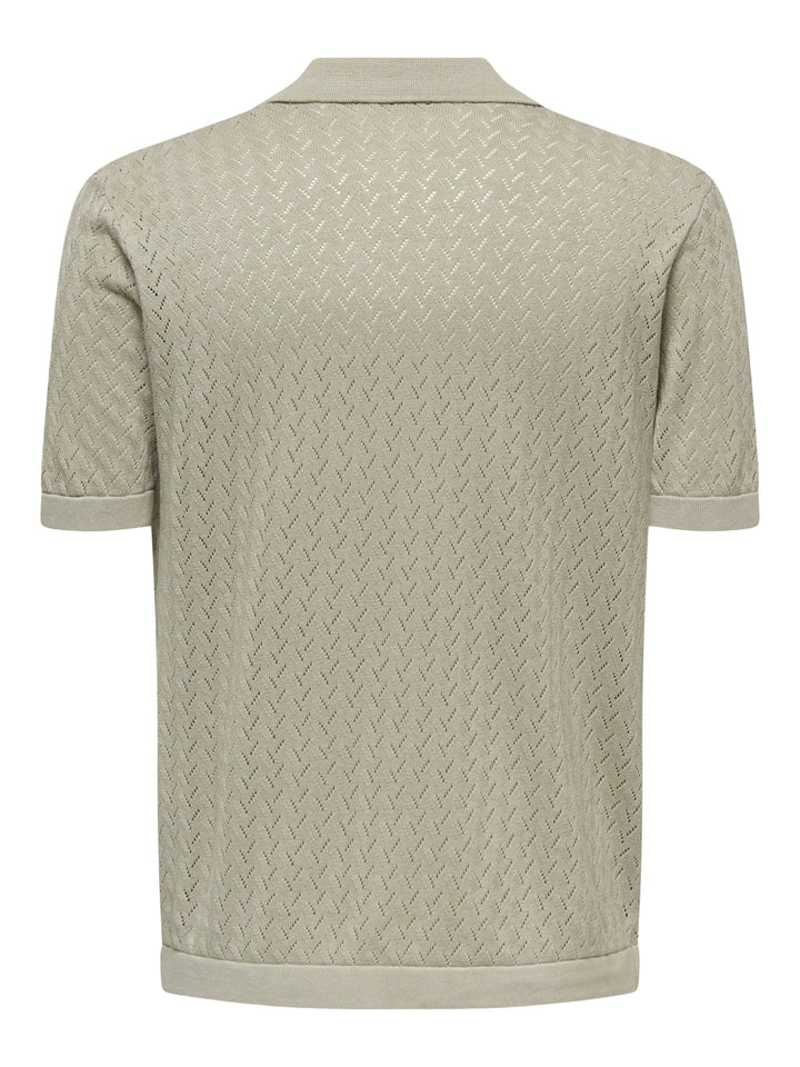 ONSSANTO REG SS RESORT SHIRT KNIT F, Pure Cashmere 305166 Bild 2