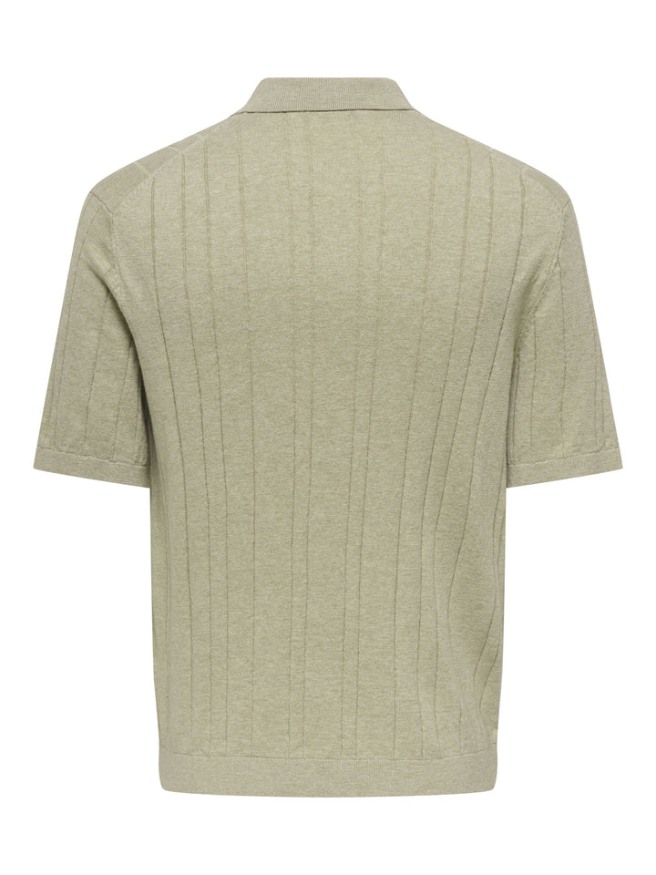 ONSSOFUS REG SS POLO KNIT FRML, Pure Cashmere 305166 Bild 2