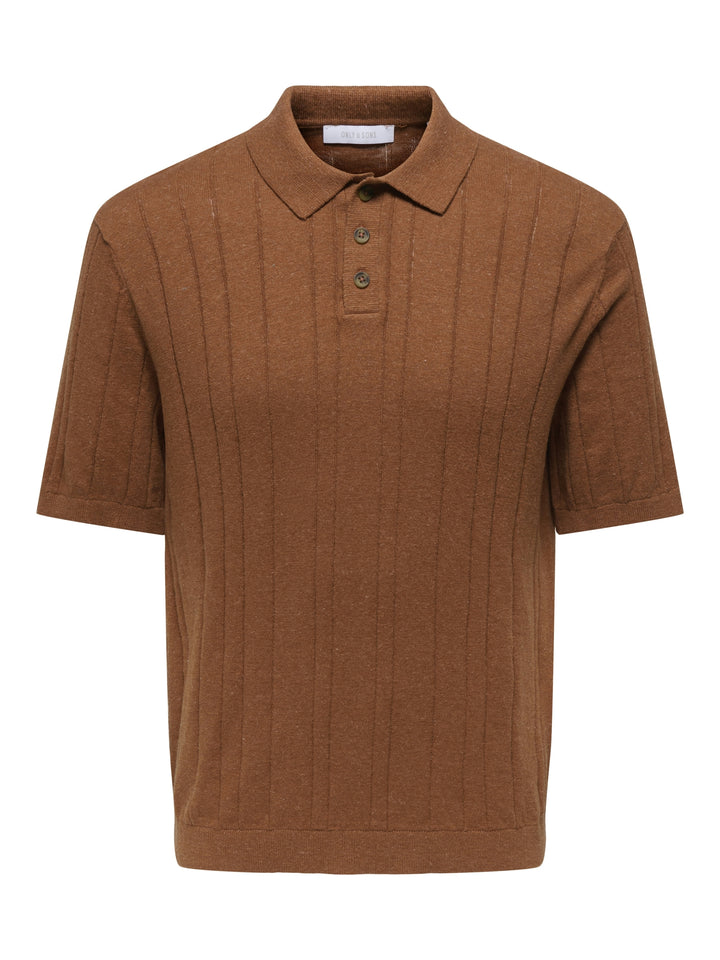 ONSSOFUS REG SS POLO KNIT FRML, Chutney 305972 Bild 1