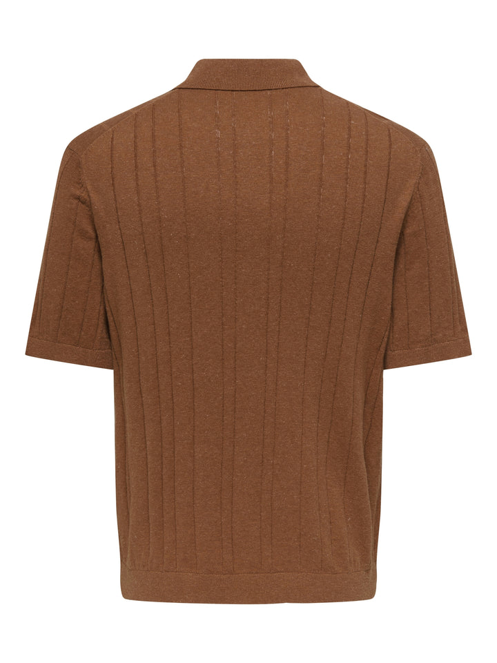 ONSSOFUS REG SS POLO KNIT FRML, Chutney 305972 Bild 2