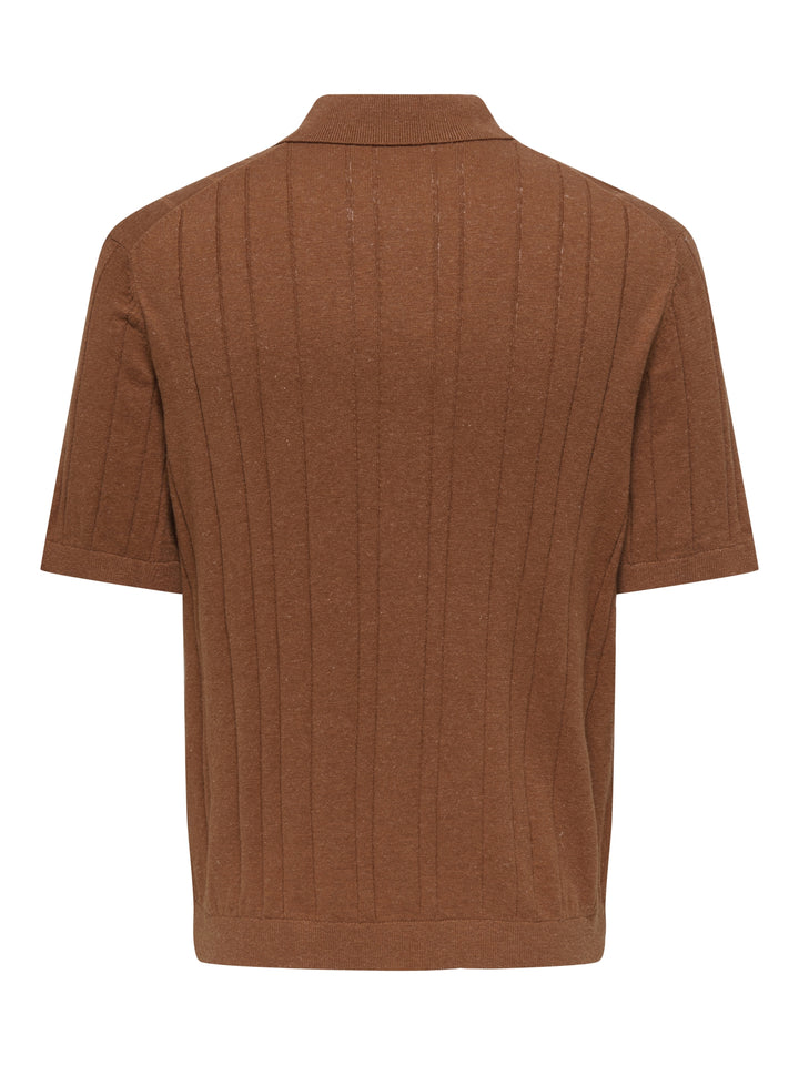 ONSSOFUS REG SS POLO KNIT FRML, Chutney 305972 Bild 2