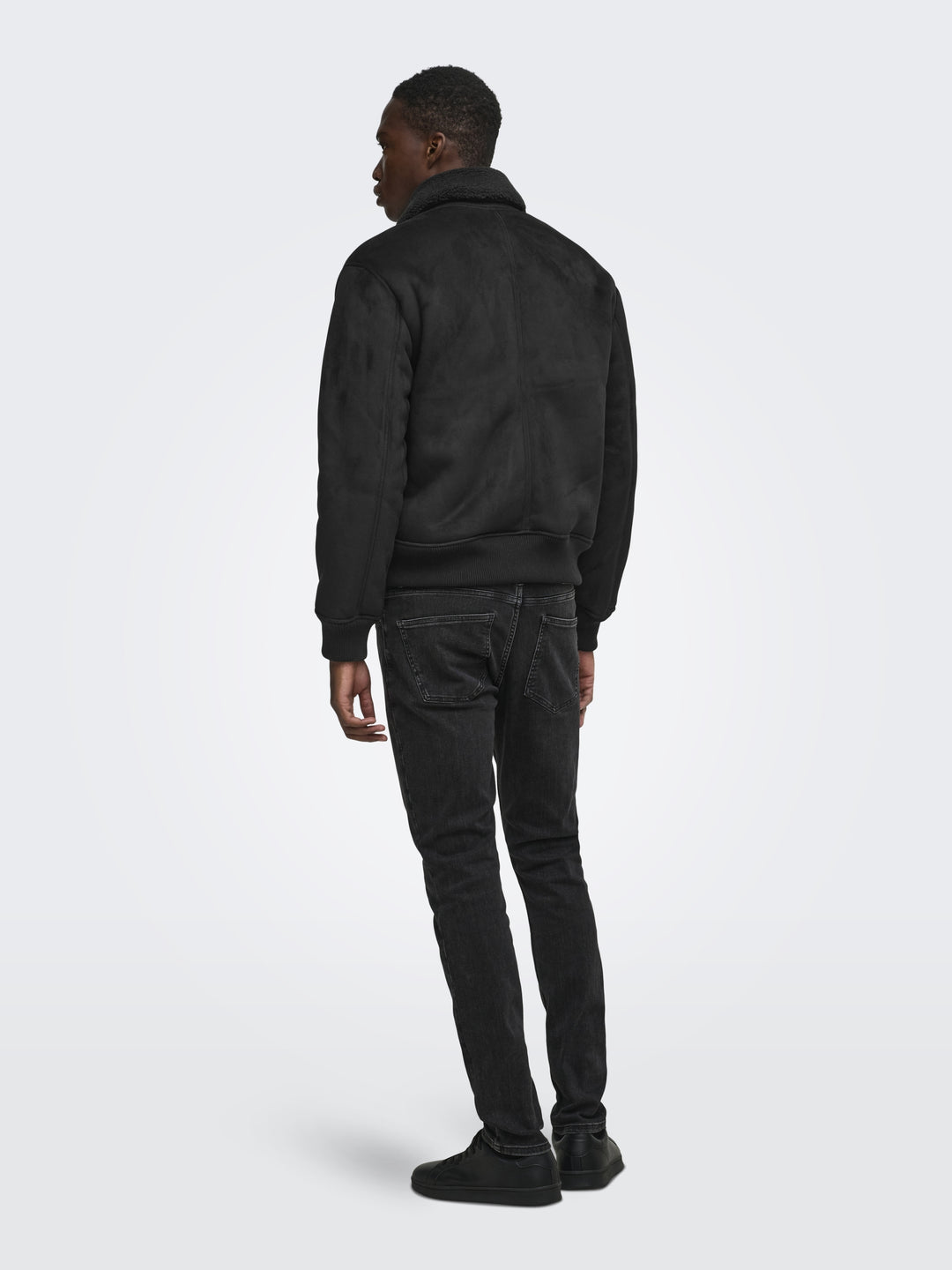 ONSSPENCER SHEARLING JACKET OTW, Black 187679 Bild 5