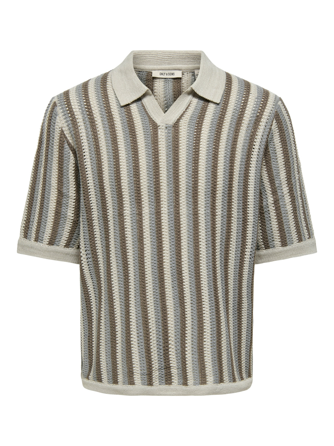 ONSTHUE RLX SS RESORT KNIT, Moonstruck/GRIFFIN+WALNUT 209113005 Bild 1