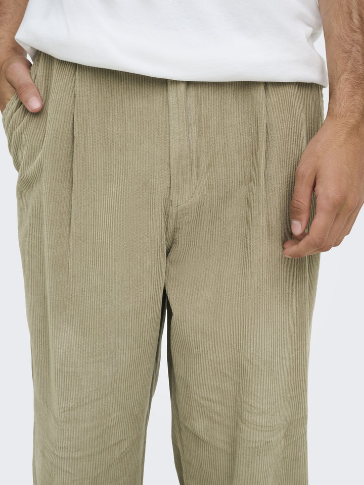 ONSTOBY LOOSE TAP CORD BRAY PANTS W, Laurel Oak 300870 Bild 7
