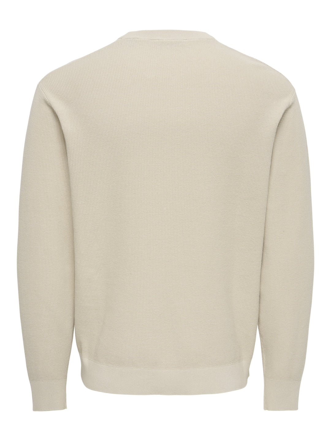 ONSTONY RLX 12 LS WAFFLE CREW KNIT, Silver Lining 261395 Bild 2