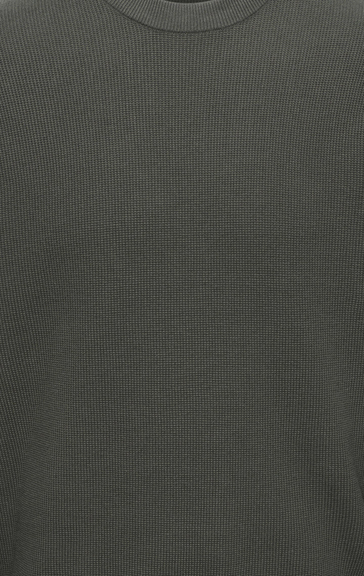 ONSTONY RLX 12 LS WAFFLE CREW KNIT, Beluga 300541 Bild 3