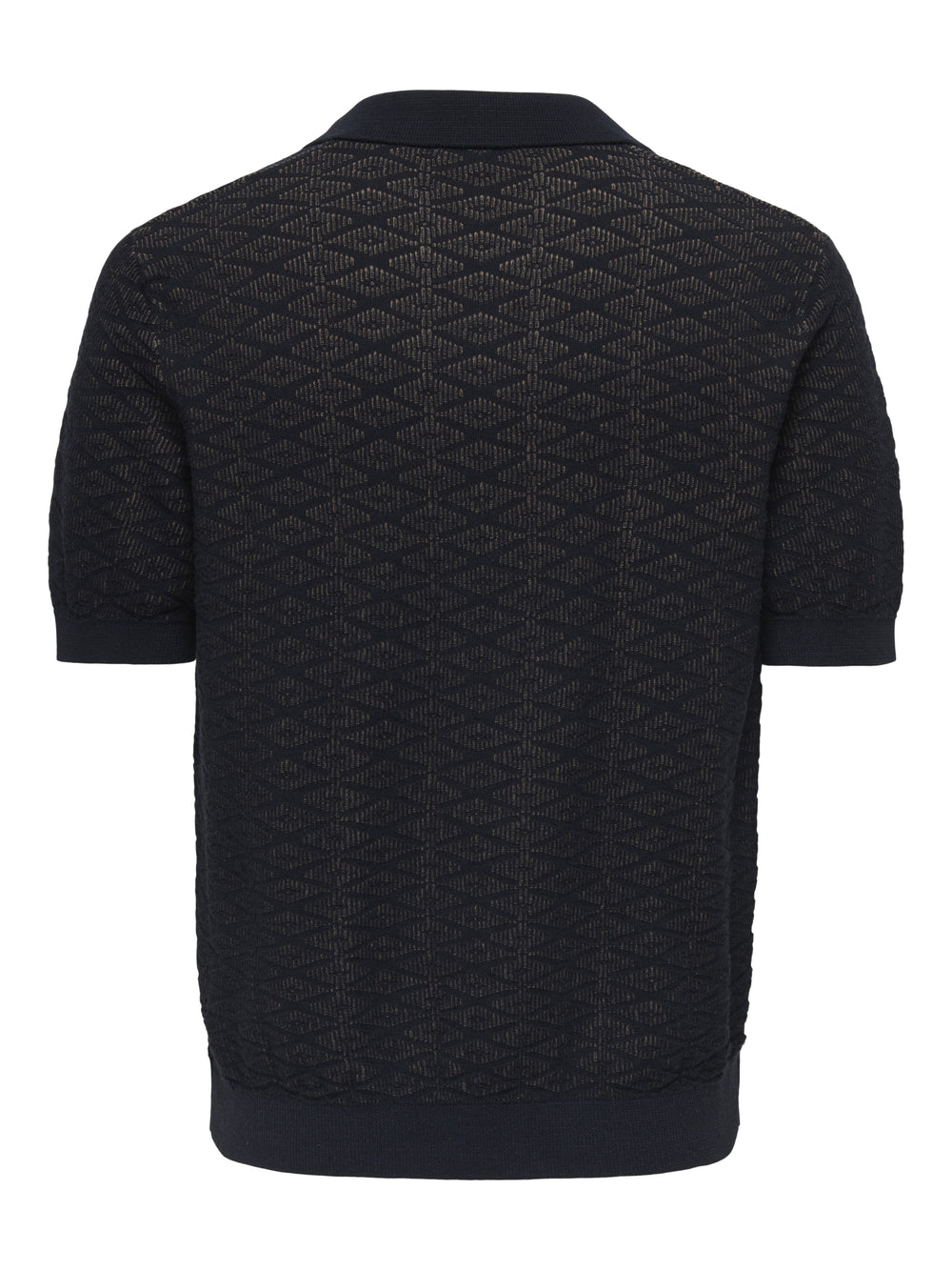 ONSTRISTAN REG SS SPLIT NECK KNIT, Dark Sapphire/DESERT TAUPE 218590004 Bild 2