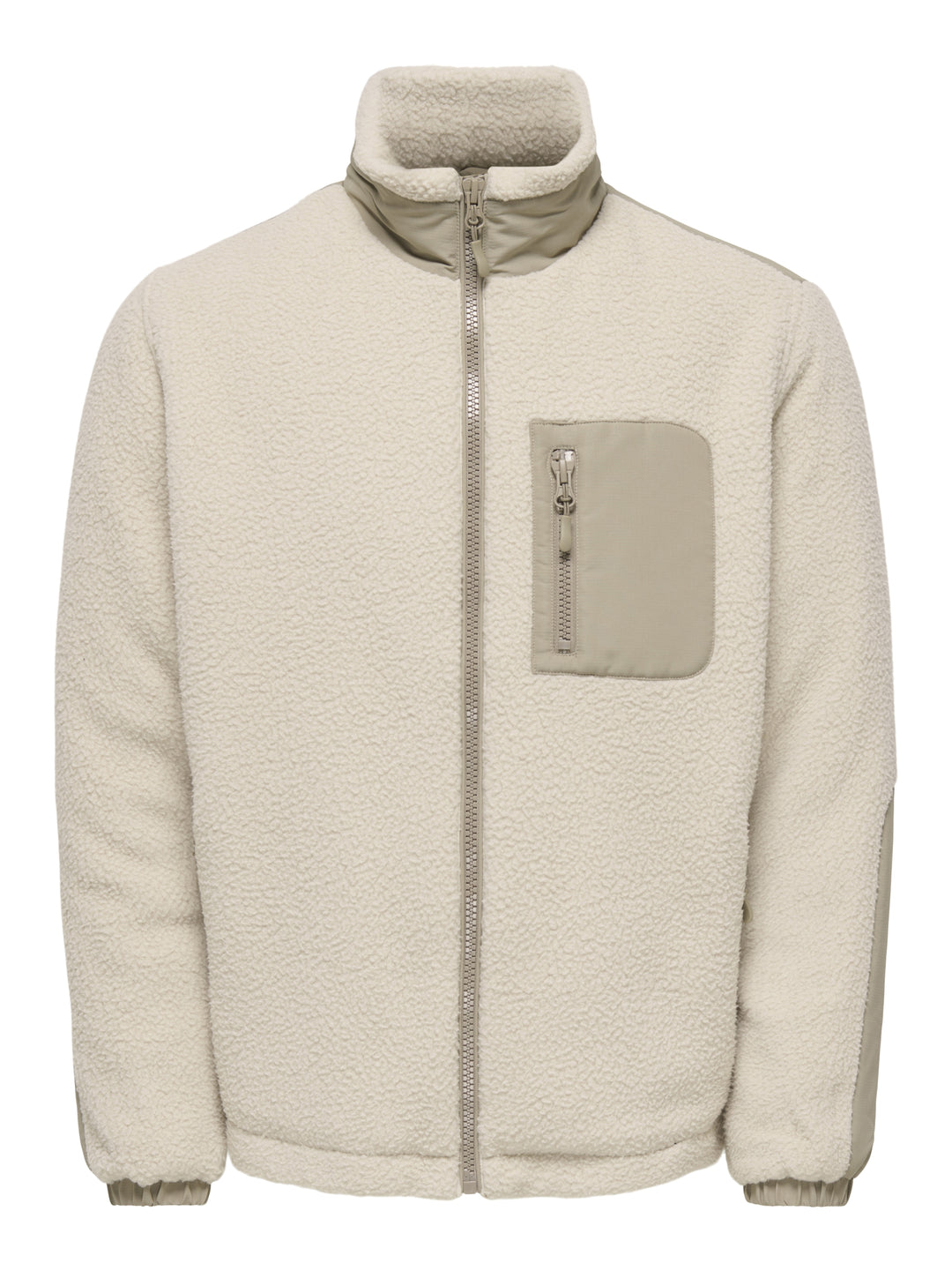ONSTYRO PADDED SHERPA JACKET NOOS, Silver Lining/DESERT TAUPE 261395005 Bild 1