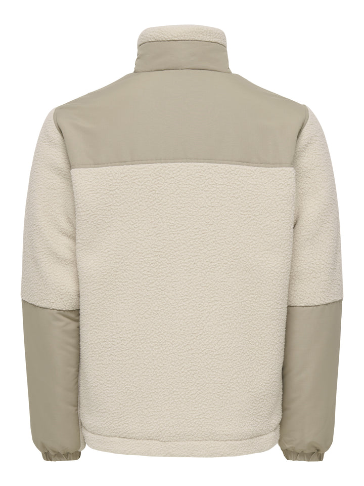 ONSTYRO PADDED SHERPA JACKET NOOS, Silver Lining/DESERT TAUPE 261395005 Bild 2