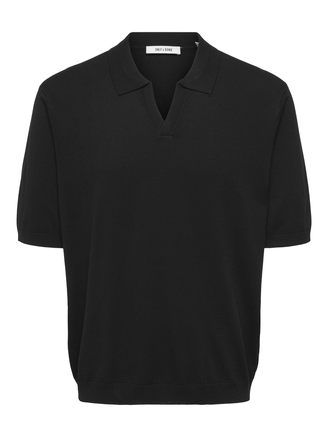 ONSWYLER LIFE RLX 12 SS SPLIT KNIT, Black 187679 Bild 1