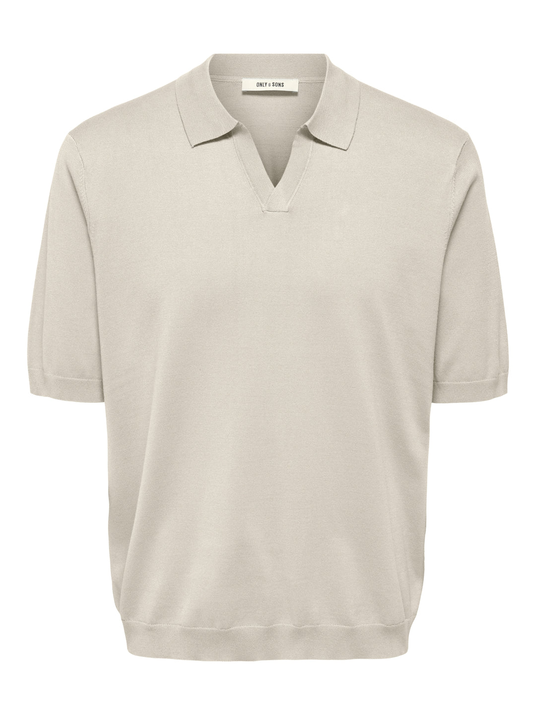 ONSWYLER LIFE RLX 12 SS SPLIT KNIT, Silver Lining 261395 Bild 1