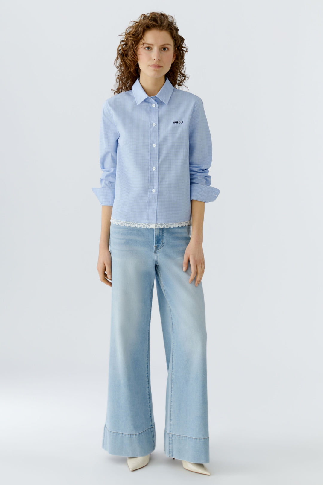 Bluse, blue white 0541 Bild 2
