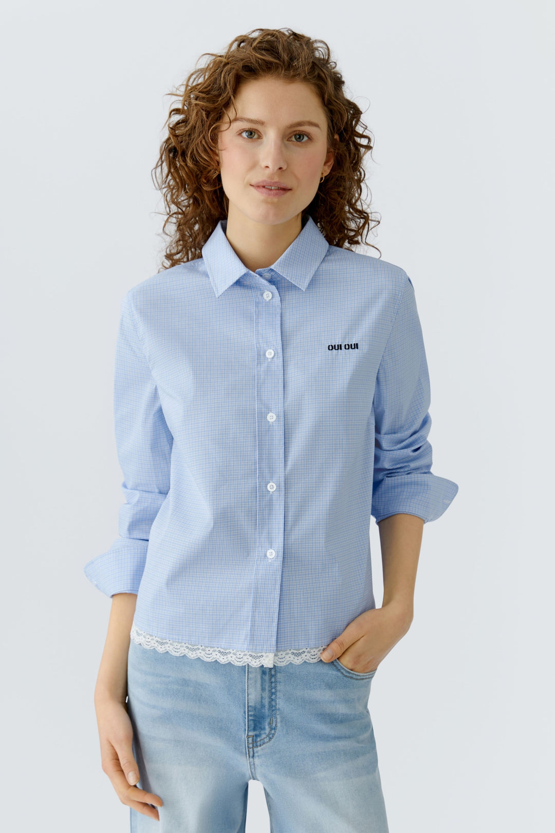 Bluse, blue white 0541 Bild 6