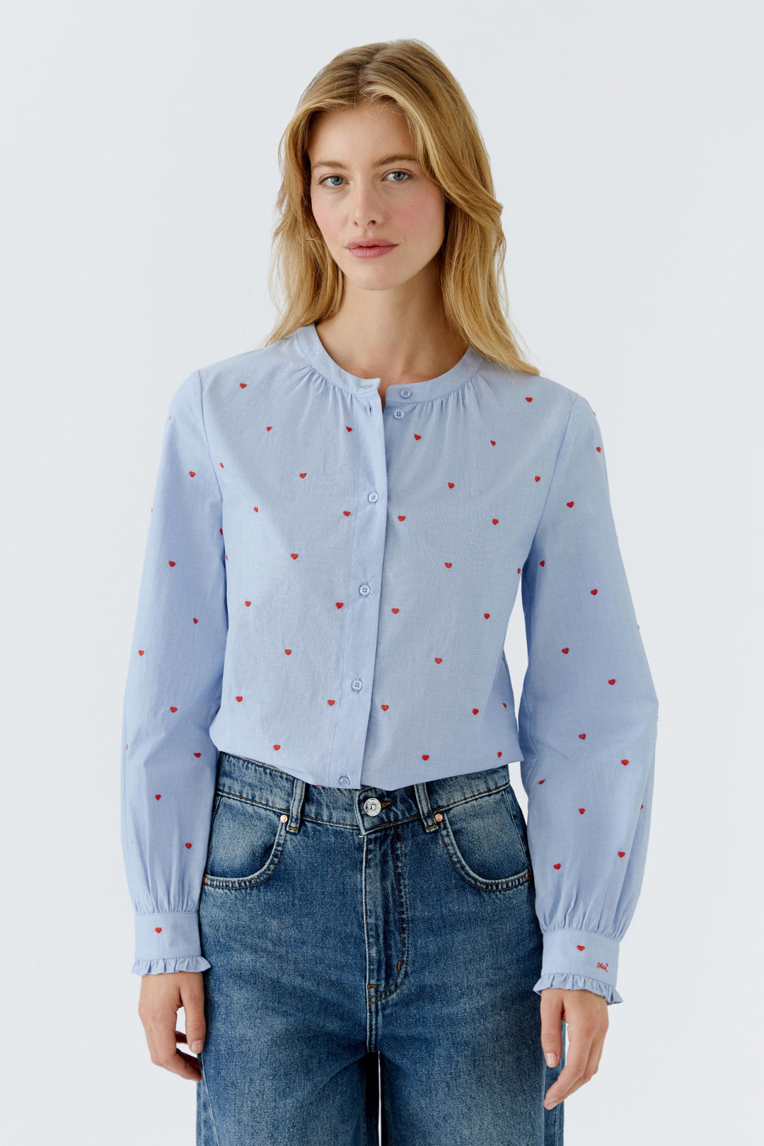 Bluse, dk blue red 0563 Bild 6