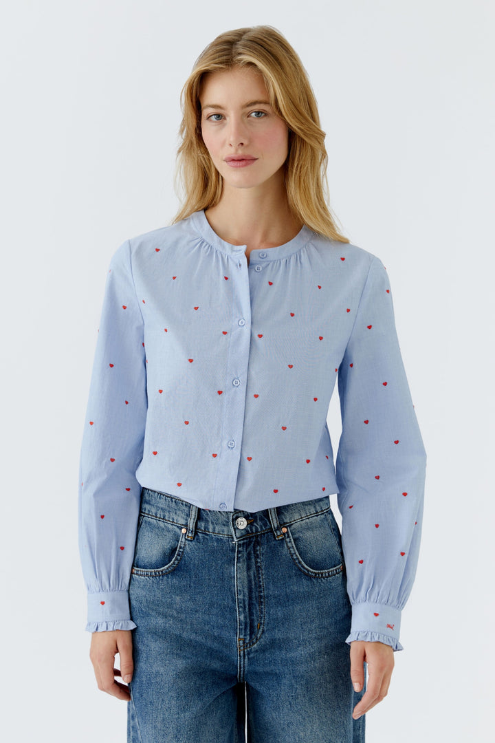 Bluse, dk blue red 0563 Bild 6