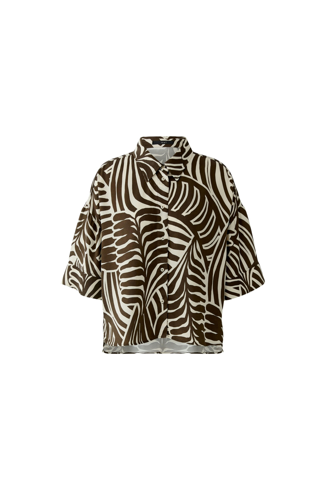 Bluse, dk brown offwhite 0871 Bild 1