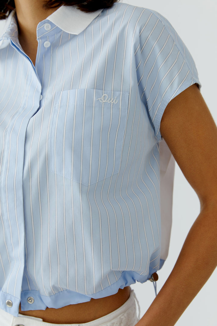 Bluse, lt blue white 0521 Bild 3