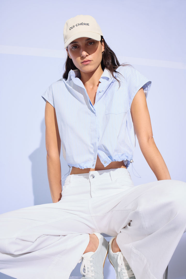 Bluse, lt blue white 0521 Bild 5