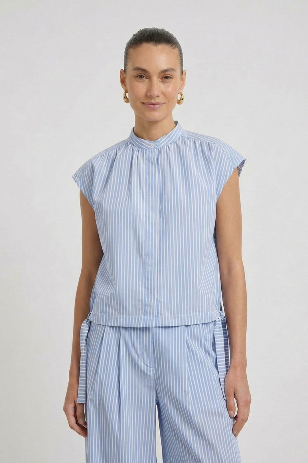 Bluse, lt blue white 0521 Bild 5