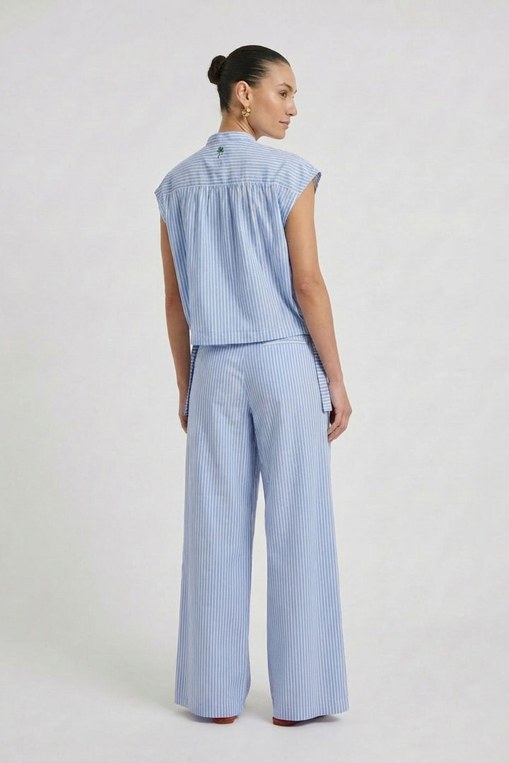 Bluse, lt blue white 0521 Bild 6