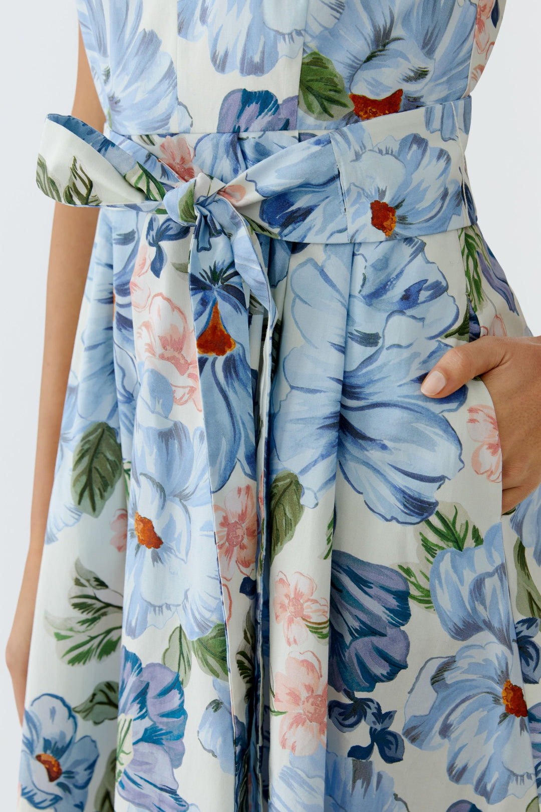 Kleid, blue white 0541 Bild 3