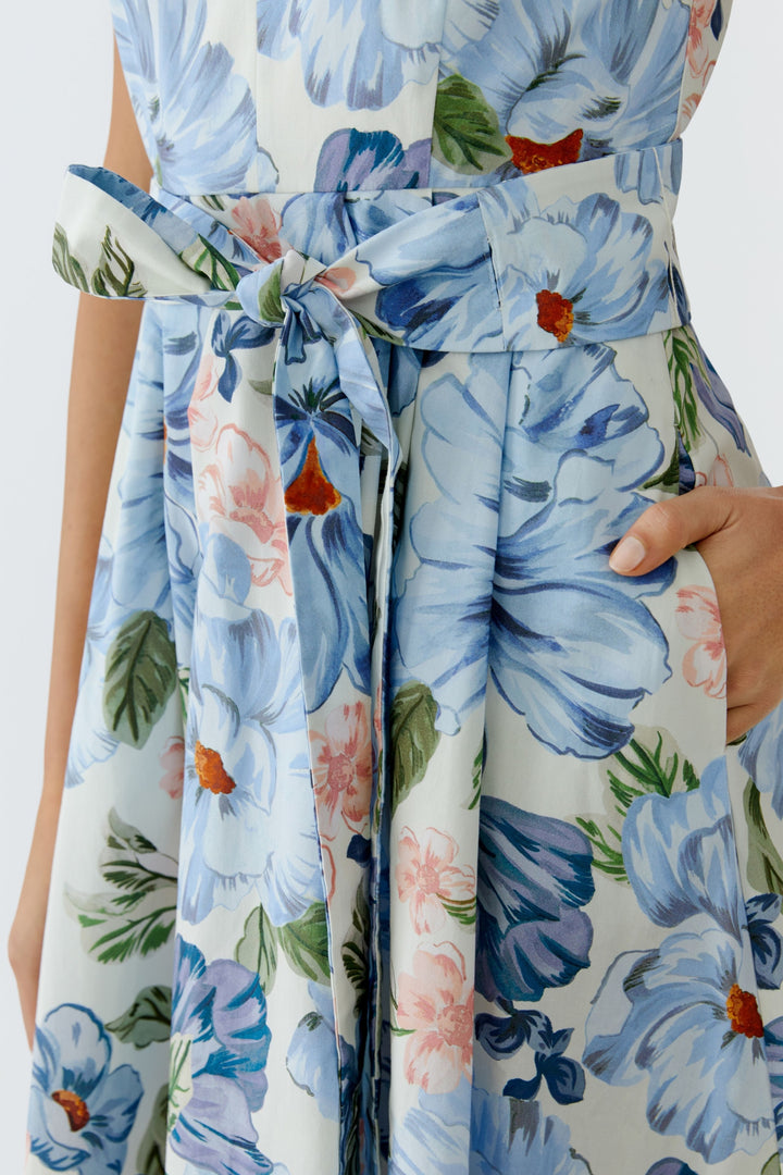 Kleid, blue white 0541 Bild 3