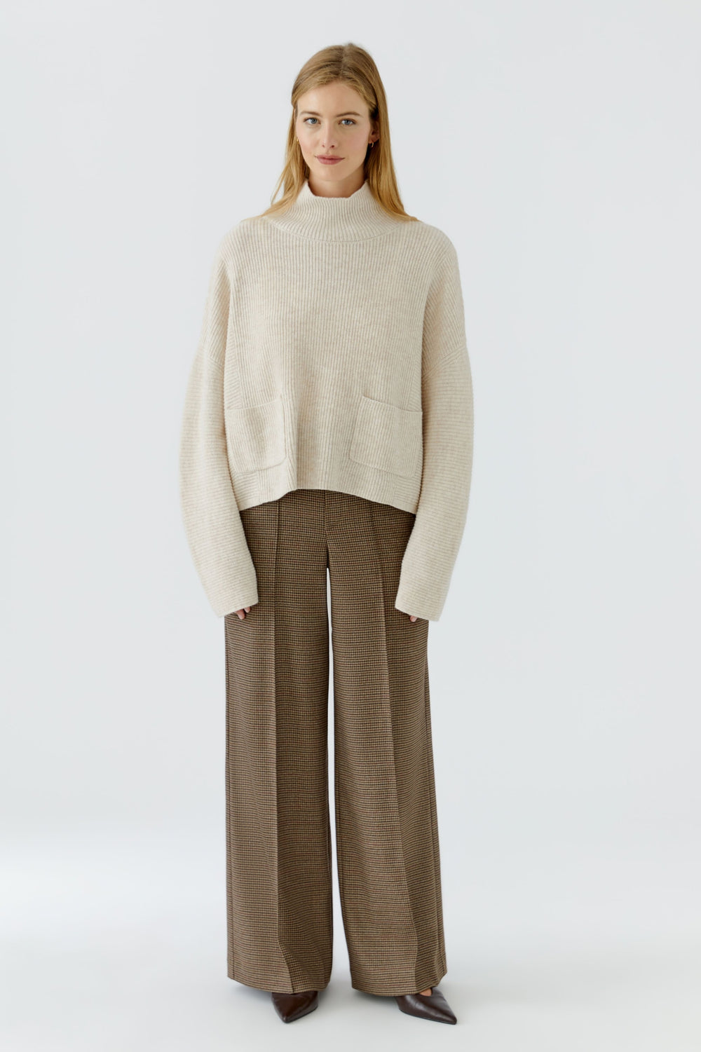 Pullover, light beige mel 7065 Bild 2