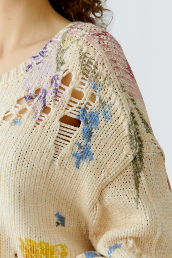 Pullover, offwhite red 0113 Bild 3