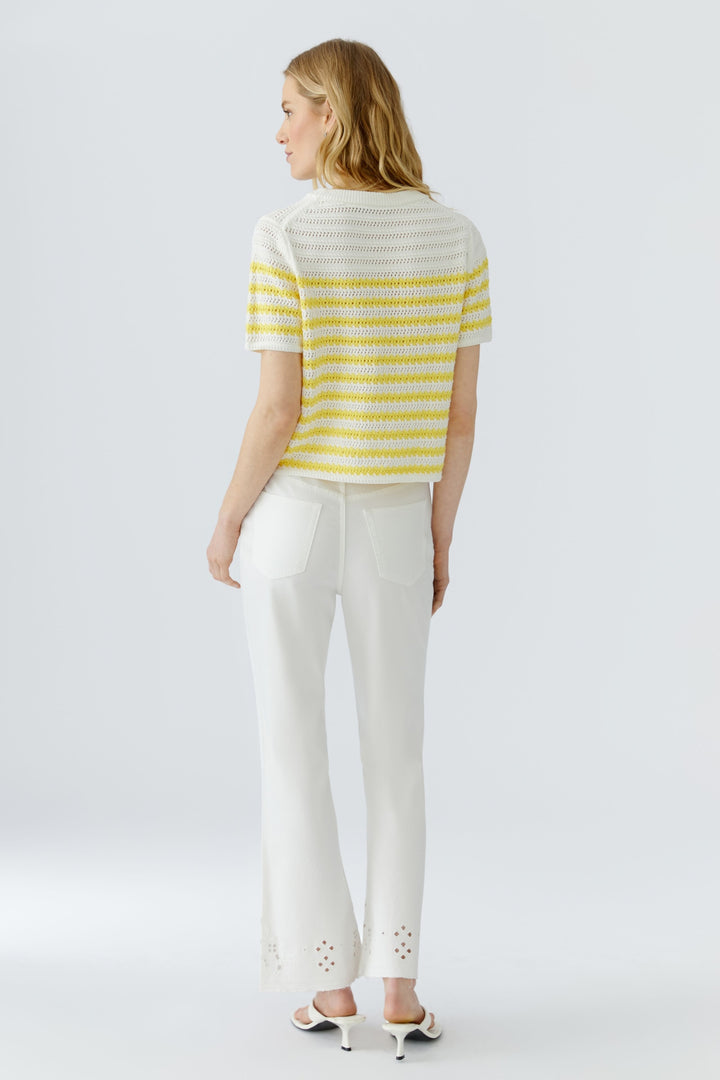 Pullover, white yellow 0102 Bild 7