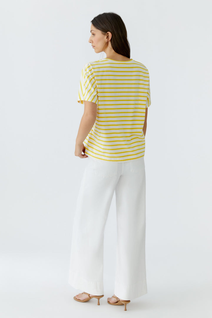T-Shirt, white yellow 0102 Bild 6