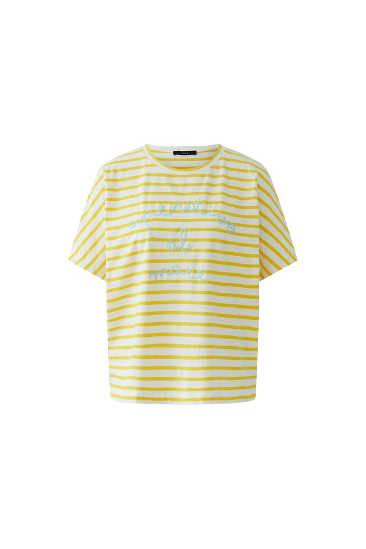 T-Shirt, white yellow 0102 Bild 7