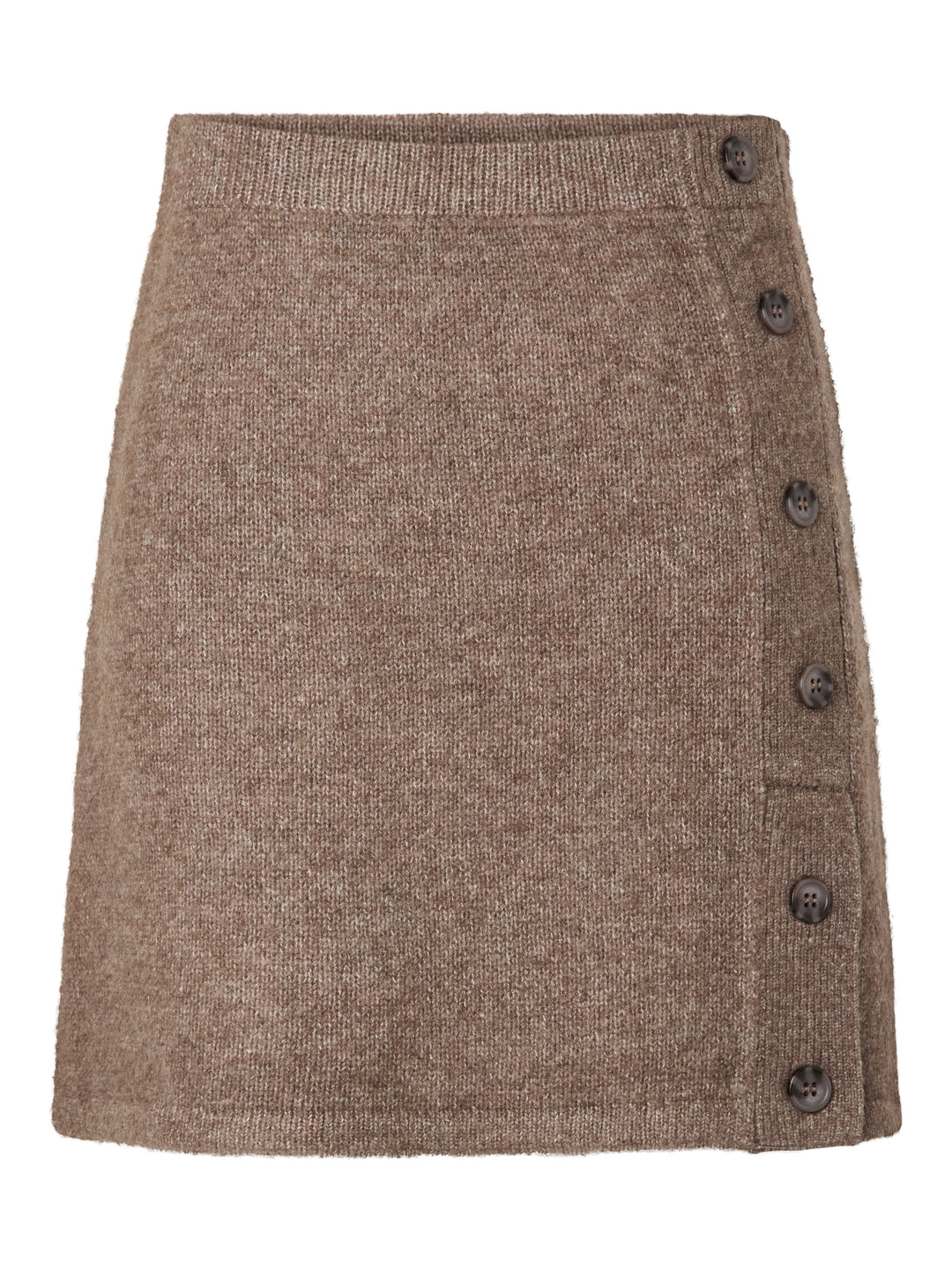 PCAICO HW BUTTON KNIT SKIRT BC, Coffee Quartz/Melange 305045001 Bild 1