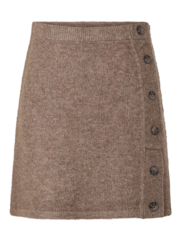 PCAICO HW BUTTON KNIT SKIRT BC, Coffee Quartz/Melange 305045001 Bild 1