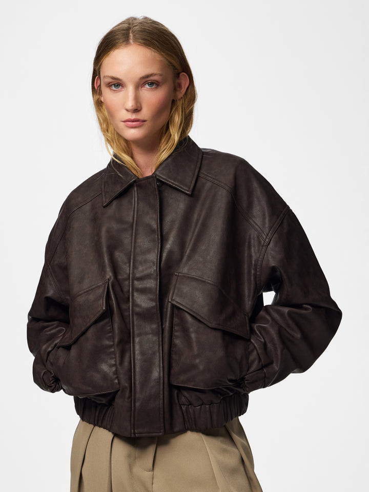PCARIANA BOMBER JACKET WB, Chicory Coffee 276535 Bild 4