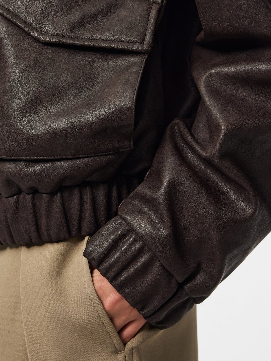 PCARIANA BOMBER JACKET WB, Chicory Coffee 276535 Bild 5