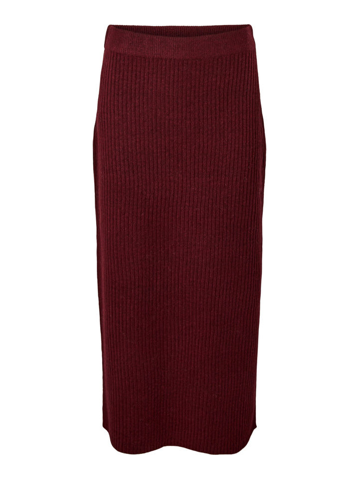 PCAVA ANK PENCIL KNIT SKIRT, Winetasting 190650 Bild 1