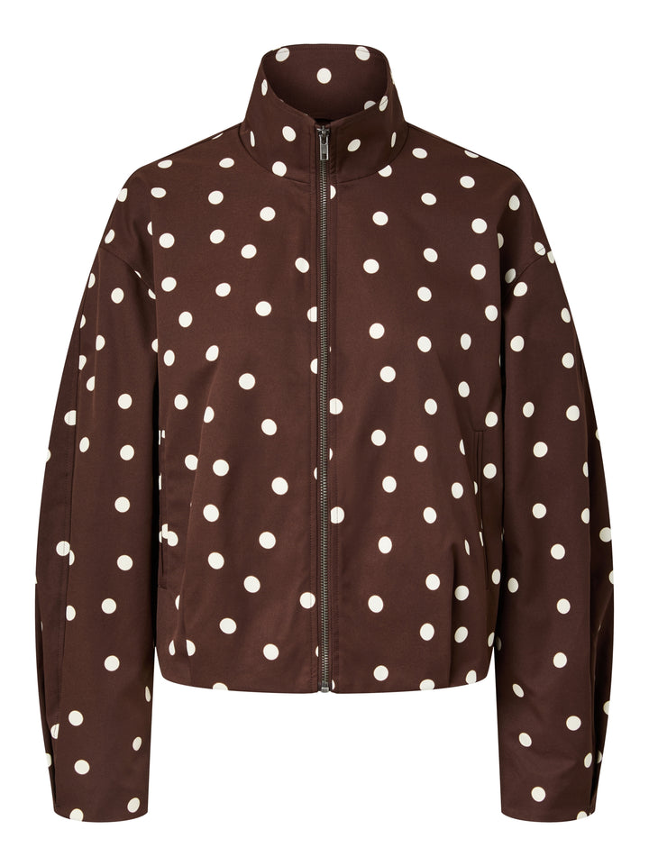 PCELISABETH BOMBER JACKET, Chicory Coffee/Cloud dancer 276535001 Bild 1