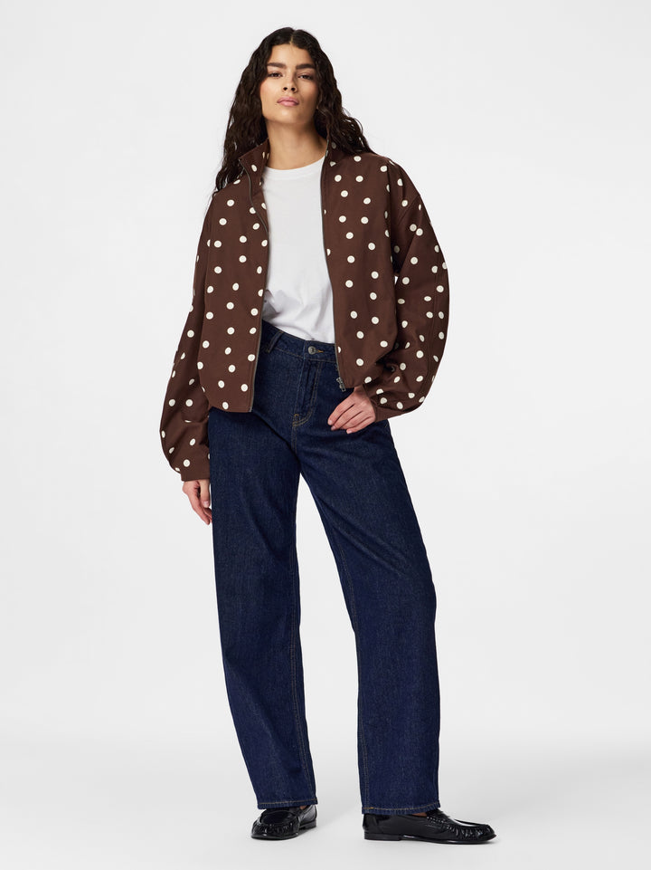 PCELISABETH BOMBER JACKET, Chicory Coffee/Cloud dancer 276535001 Bild 5