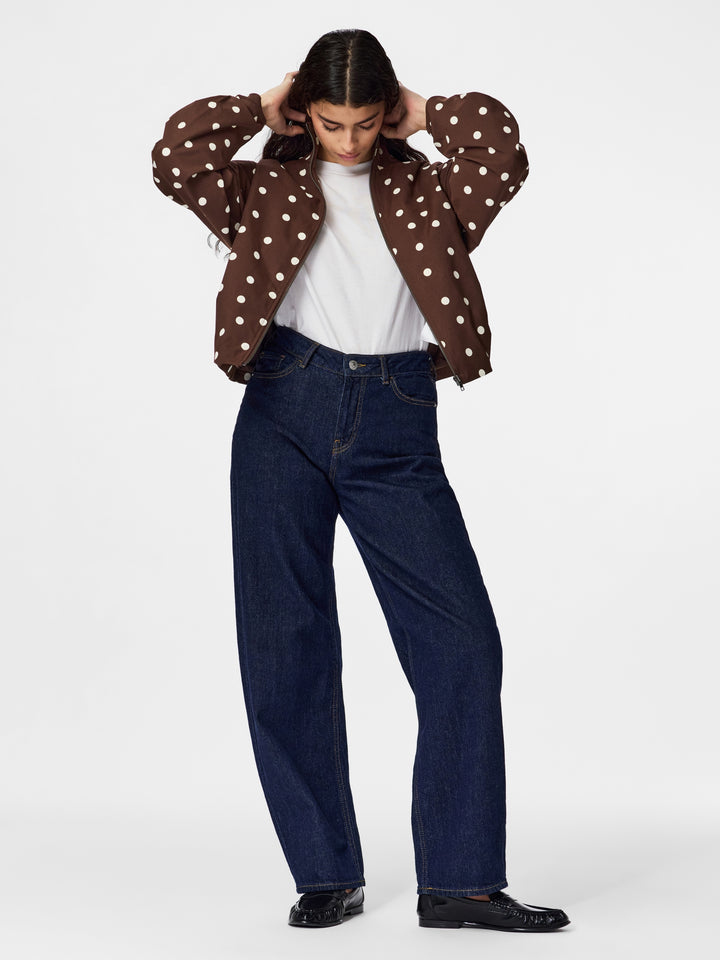 PCELISABETH BOMBER JACKET, Chicory Coffee/Cloud dancer 276535001 Bild 6