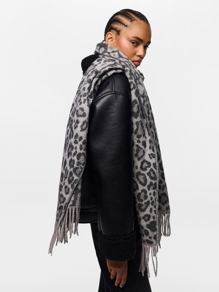 PCJIRA SCARF NOOS BC, Light Grey Melange/LEO 179273006 Bild 6