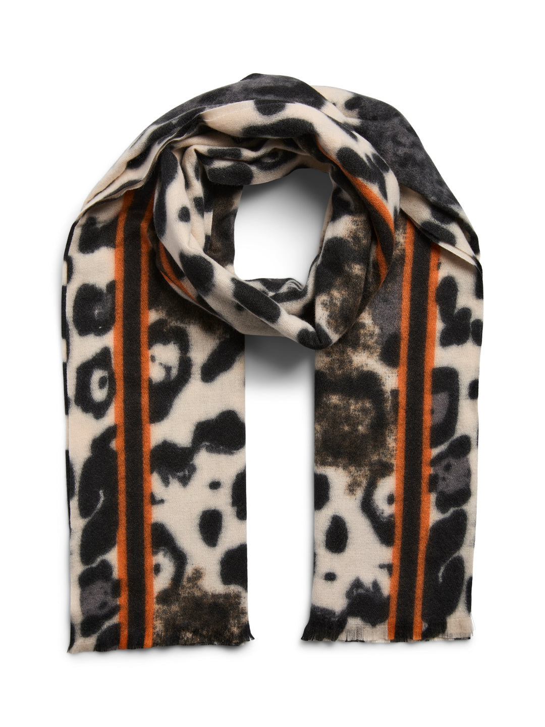 PCJORNA LONG SCARF NOOS BC, Black/ANIMALSTRIPE 179276004 Bild 1