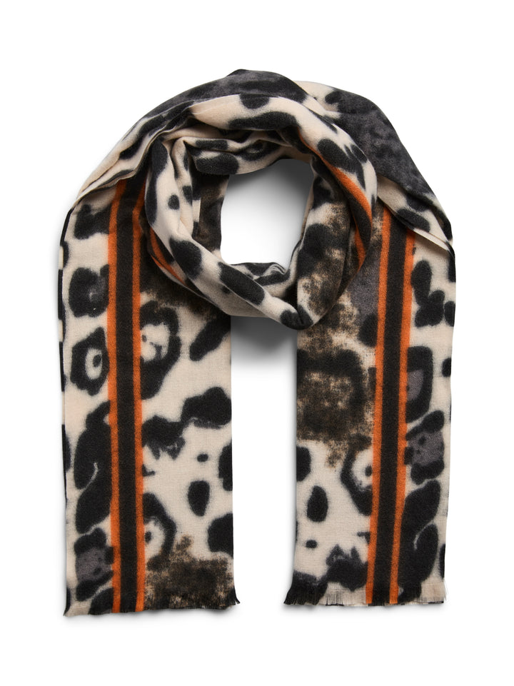 PCJORNA LONG SCARF NOOS BC, Black/ANIMALSTRIPE 179276004 Bild 1