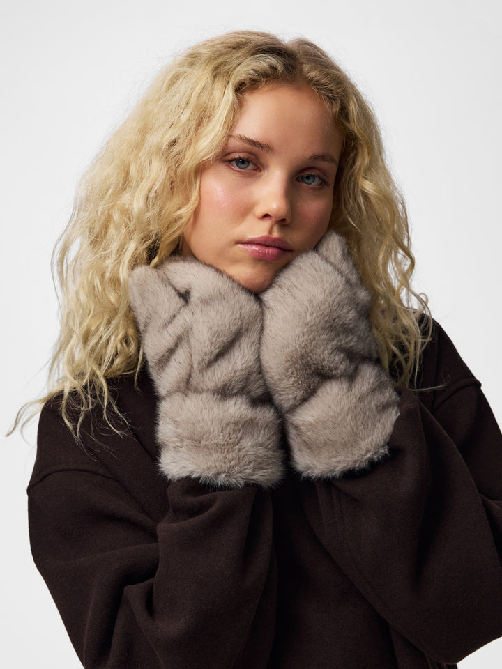PCJUTLANDIA MITTENS BC, Greige 292559 Bild 7