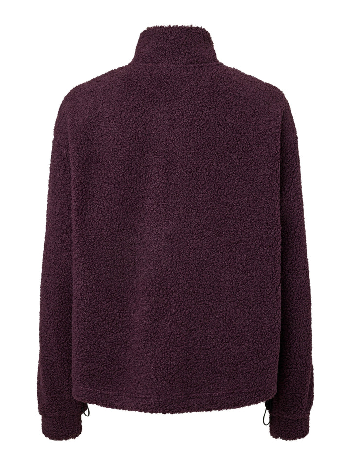 PCKATTY TEDDY HIGH NECK HALF ZIP JA, Plum Perfect 193169 Bild 2