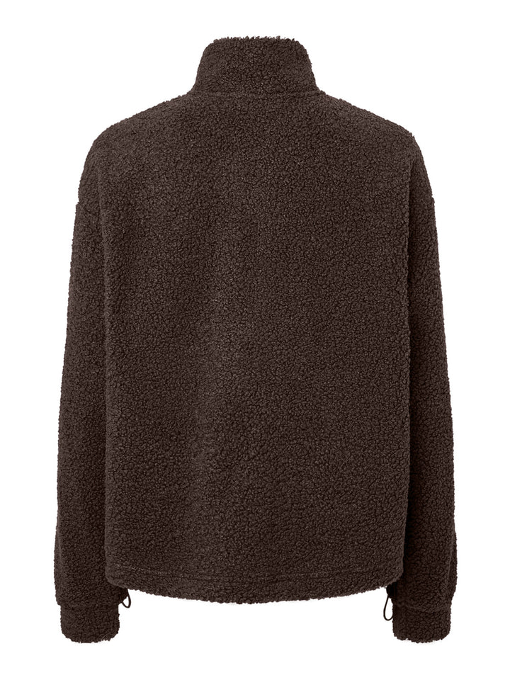 PCKATTY TEDDY HIGH NECK HALF ZIP JA, Hot Fudge 302664 Bild 2
