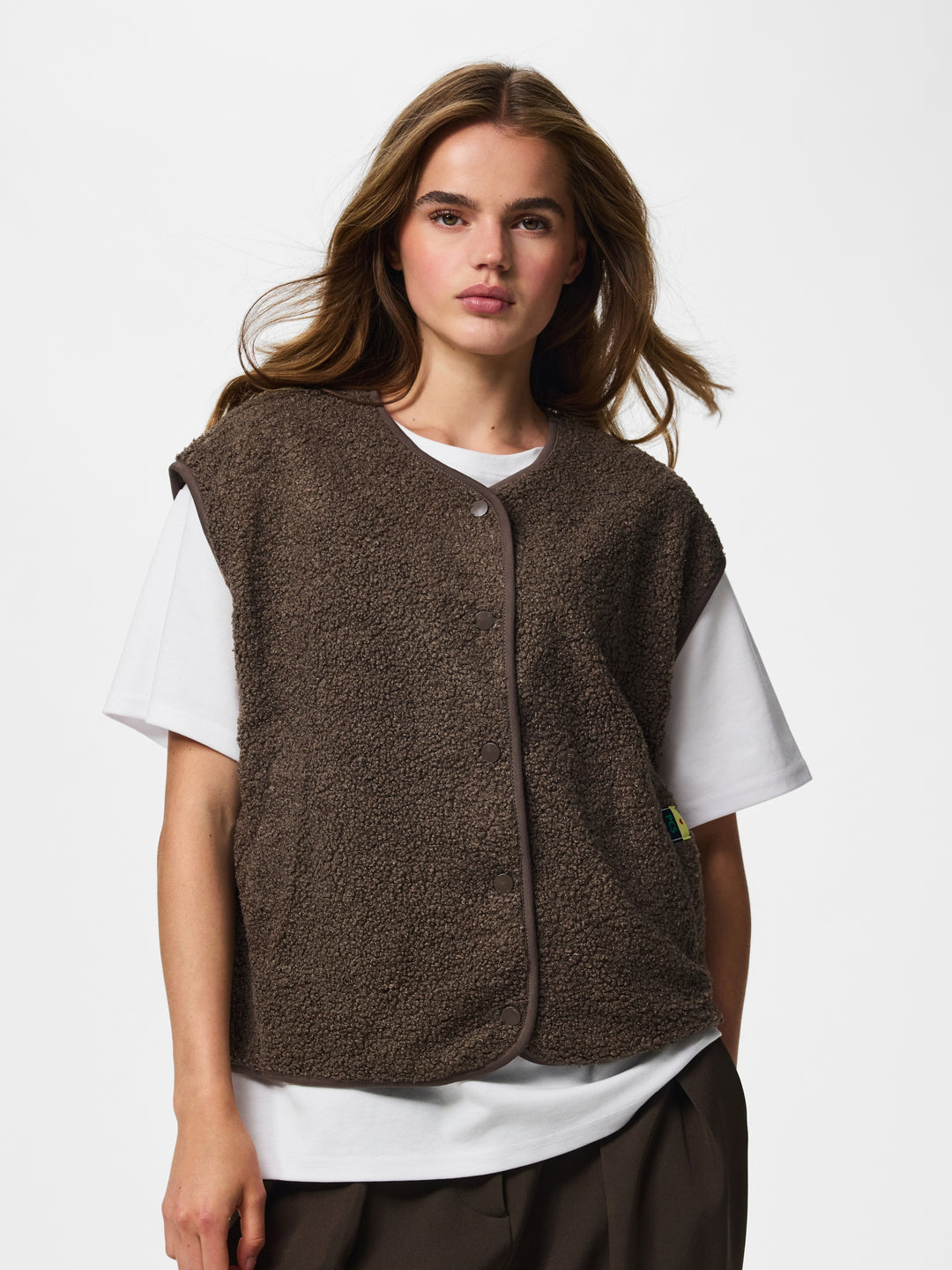 PCKATTY TEDDY VEST NOOS BC, Morel 294398 Bild 3
