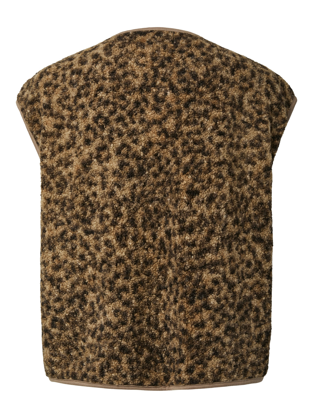 PCKATTY TEDDY VEST NOOS BC, Tannin/Leopard 236935001 Bild 2