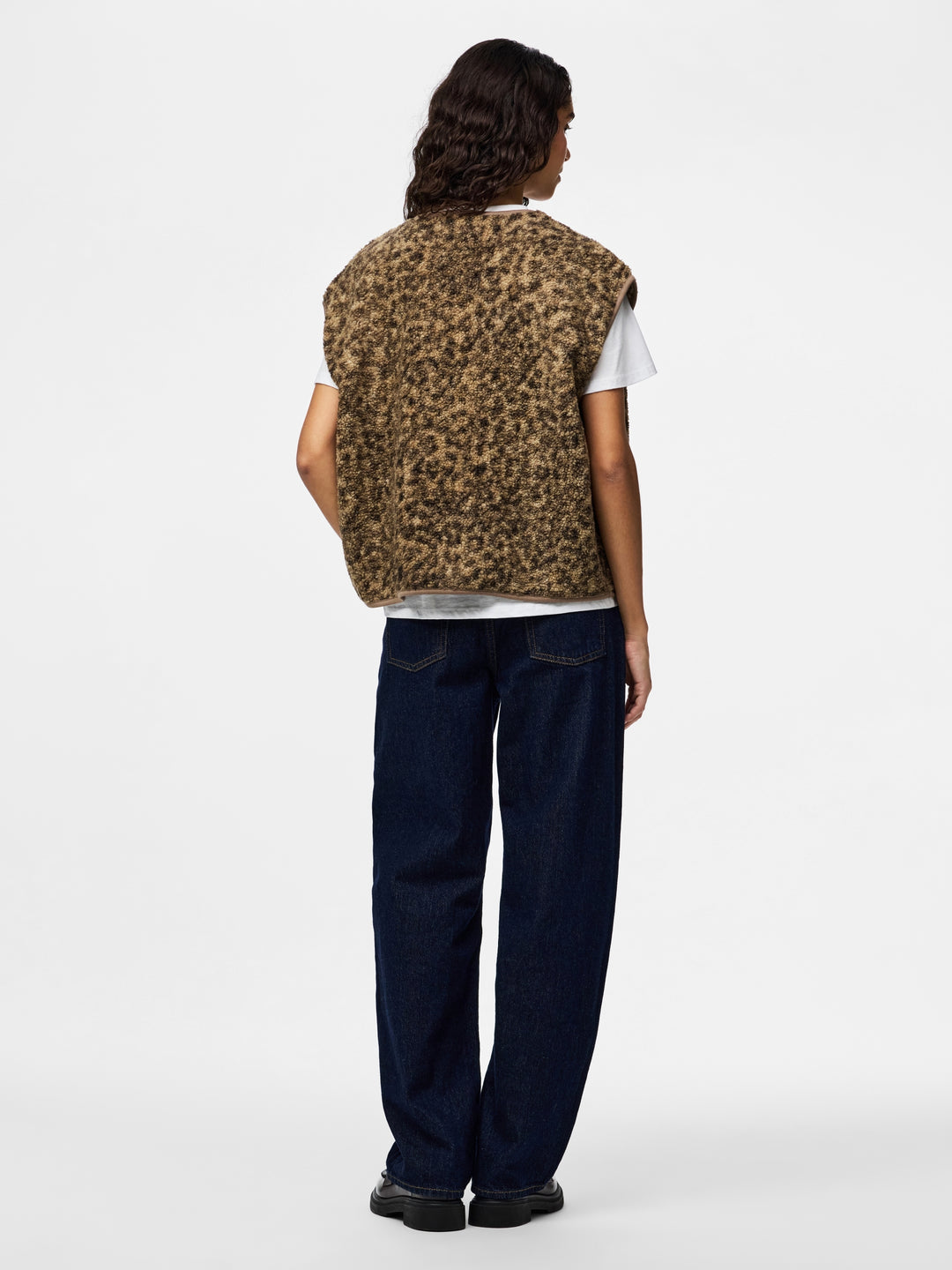 PCKATTY TEDDY VEST NOOS BC, Tannin/Leopard 236935001 Bild 6