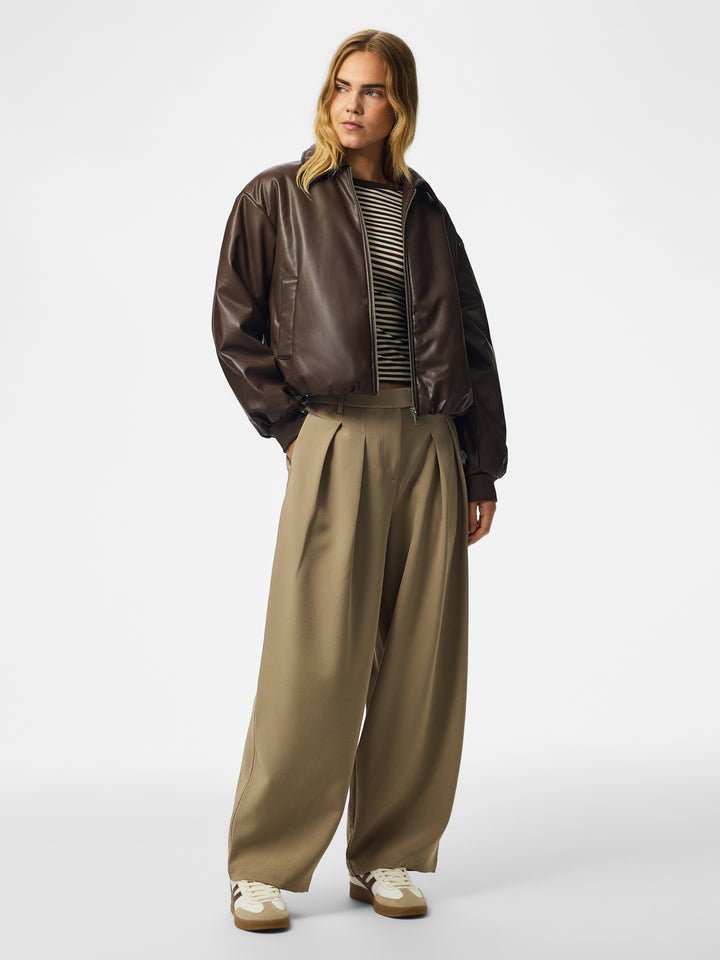 PCLARA PADDED COATED BOMBER JACKET, Hot Fudge 302664 Bild 5