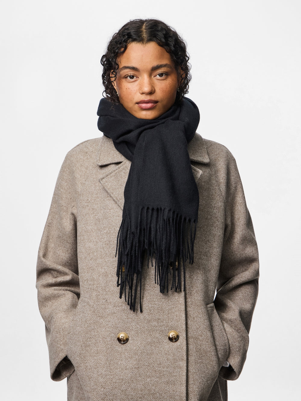 PCNOAH LONG SCARF NOOS BC, Black 179276 Bild 2